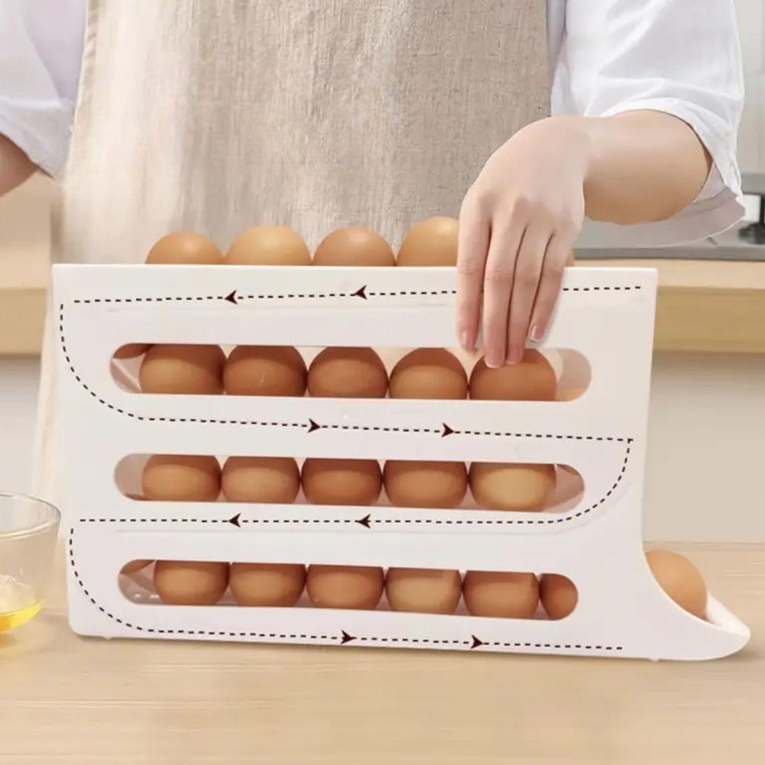 huevera dispensador de huevos organizador de huevos 4 pisos-2