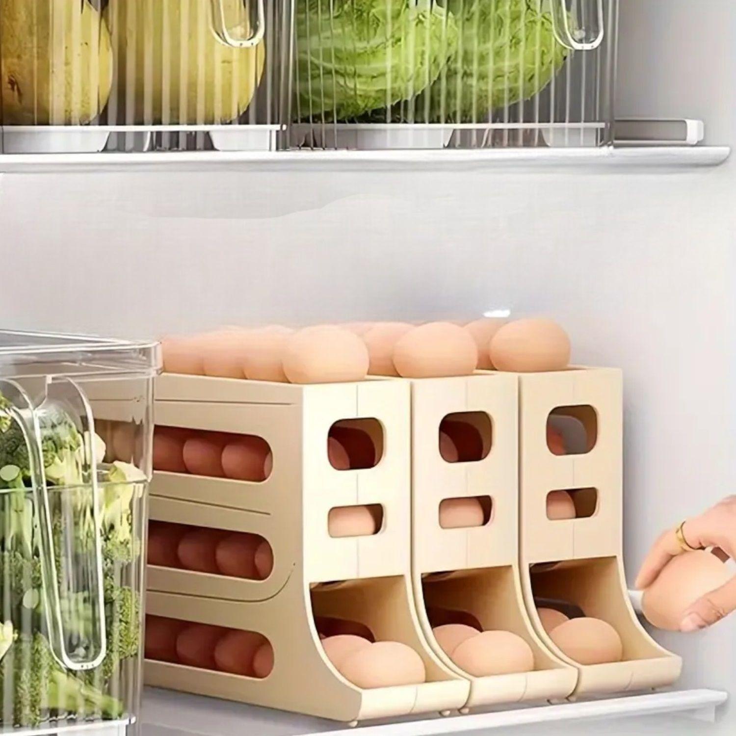 huevera dispensador de huevos organizador de huevos 4 pisos-6