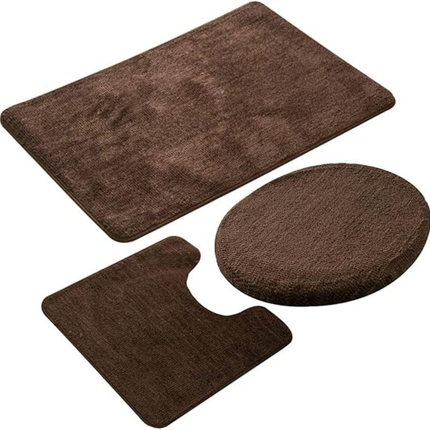 Set De Baño Juego De Baño Alfombras Baño Cubre Tapa Wc 3en1-2