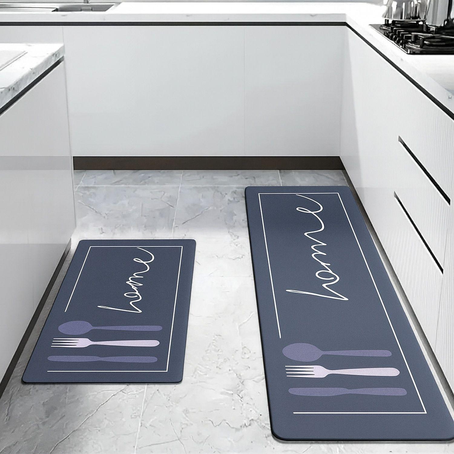 Set 2 alfombra antideslizante cocina alfombras super absorbente/HOME SERVICE-3