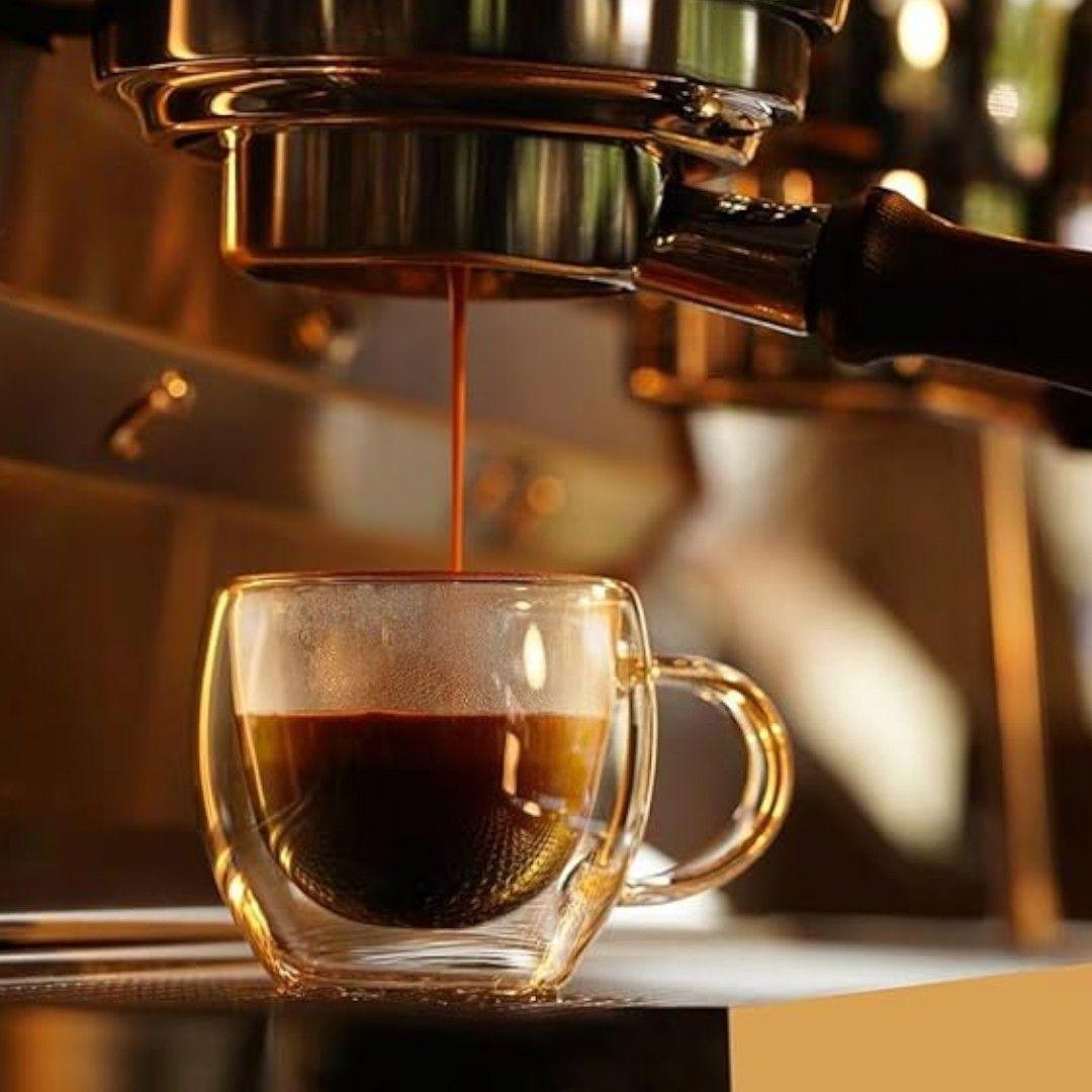 pack 2 tazas para café expreso taza doble vidrio menaje 80 ml-4