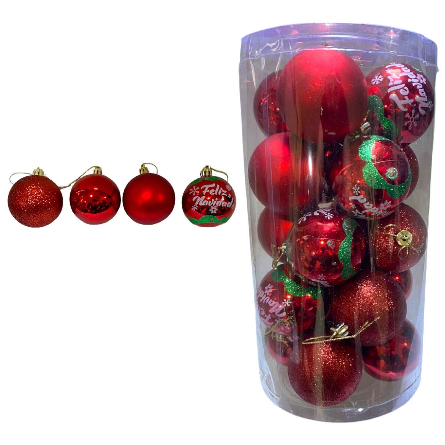 20 bolas de navidad esferas navideñas bambalinas decoracion arbol navidad-0