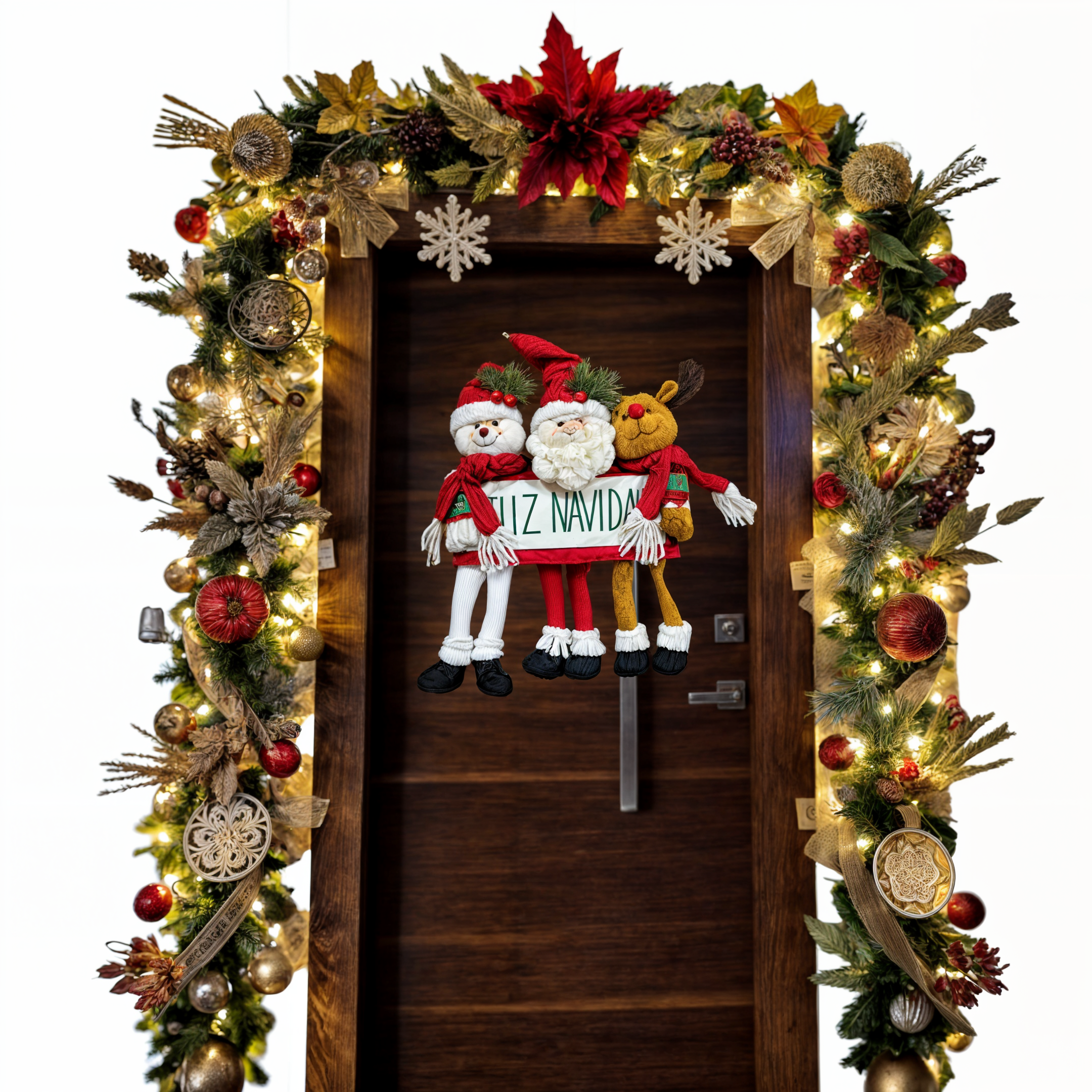 ADORNOS DE NAVIDAD PARA PUERTAS 3 EN 1 ADORNOS NAVIDEÑOS-6