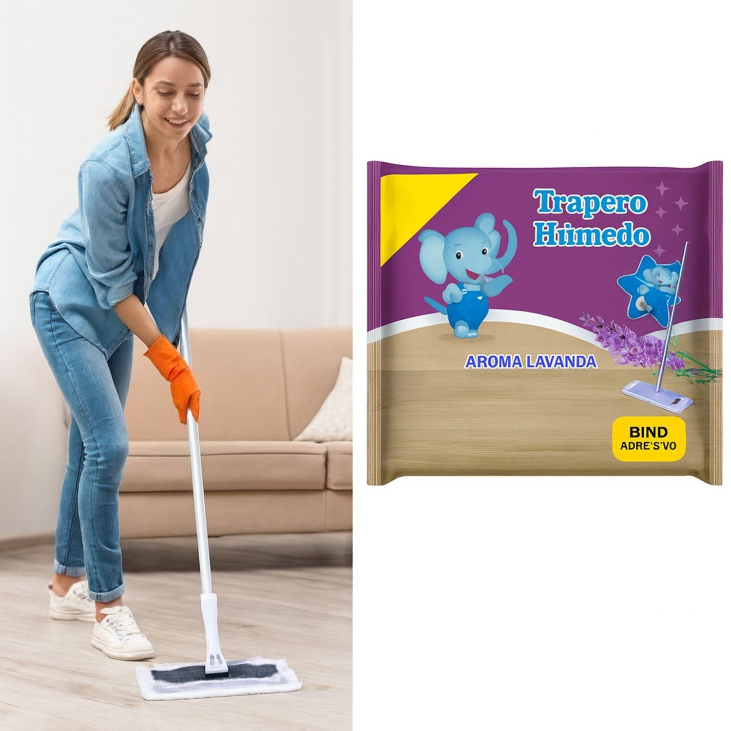 trapero húmedo paños para piso multiuso todo piso 16 piezas-2