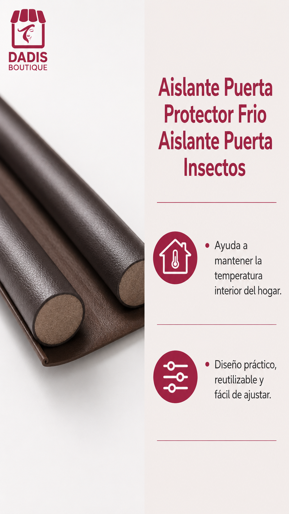 Aislante Puerta Protector Frio Aislante Puerta Insectos-3