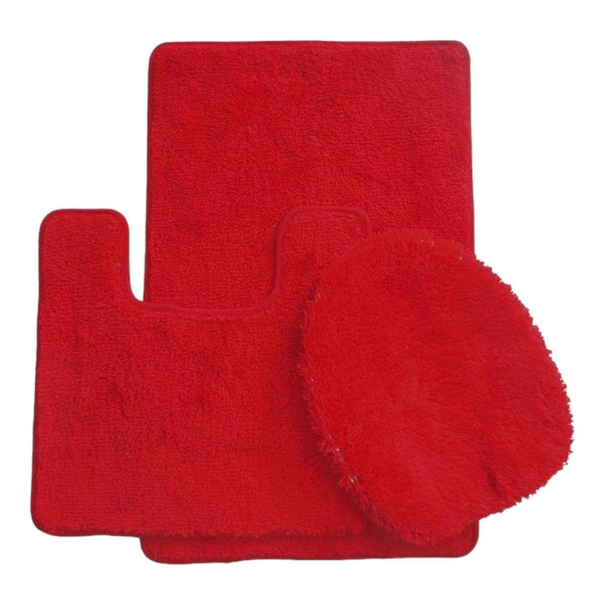 Set De Baño Juego De Baño Alfombras De Baño Cubre Tapa Wc-0