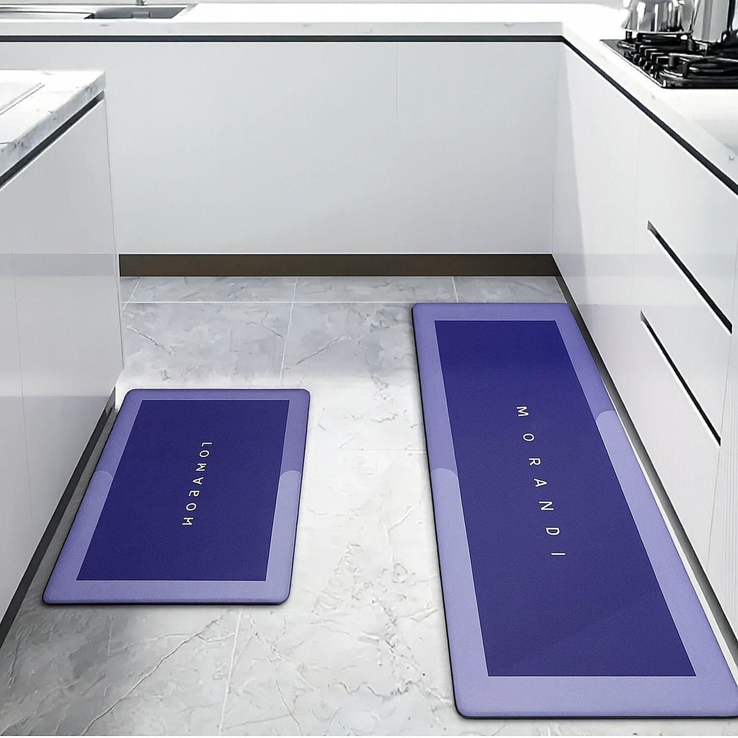 2 alfombras antideslizantes cocina alfombras super absorbente?MORANDIN -4