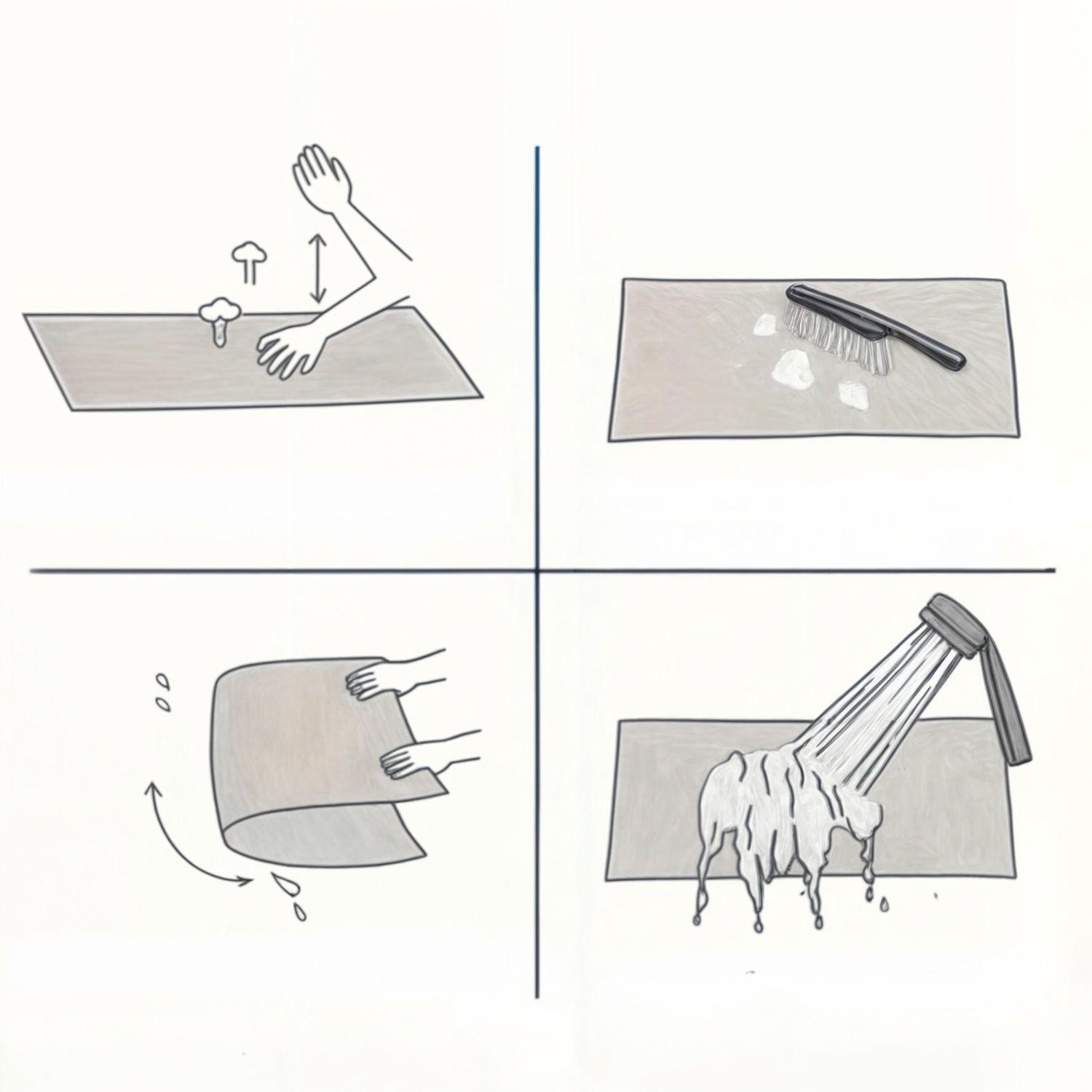 alfombras para baño bajada de bano super absorbente cuadros-4