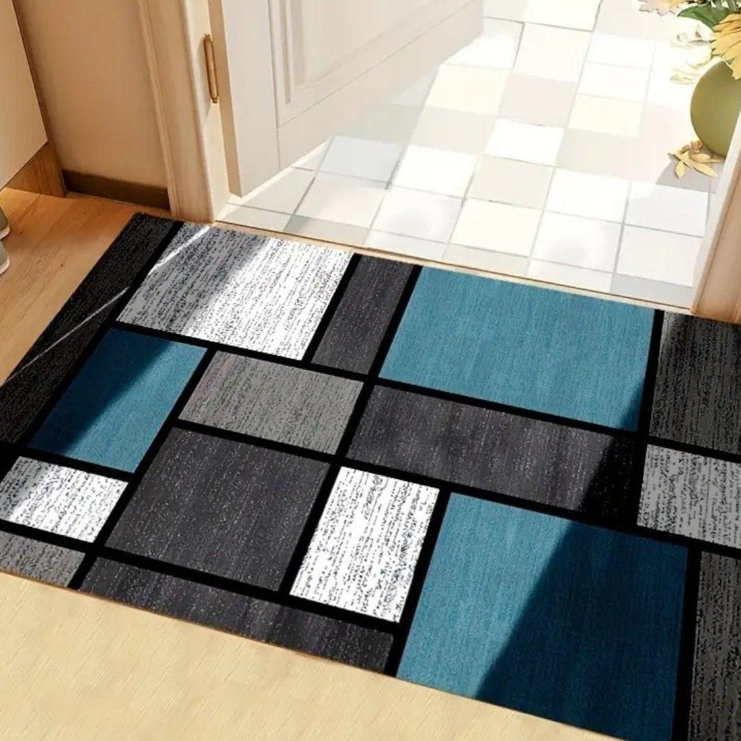 alfombras para baño bajada de bano super absorbente cuadros-5