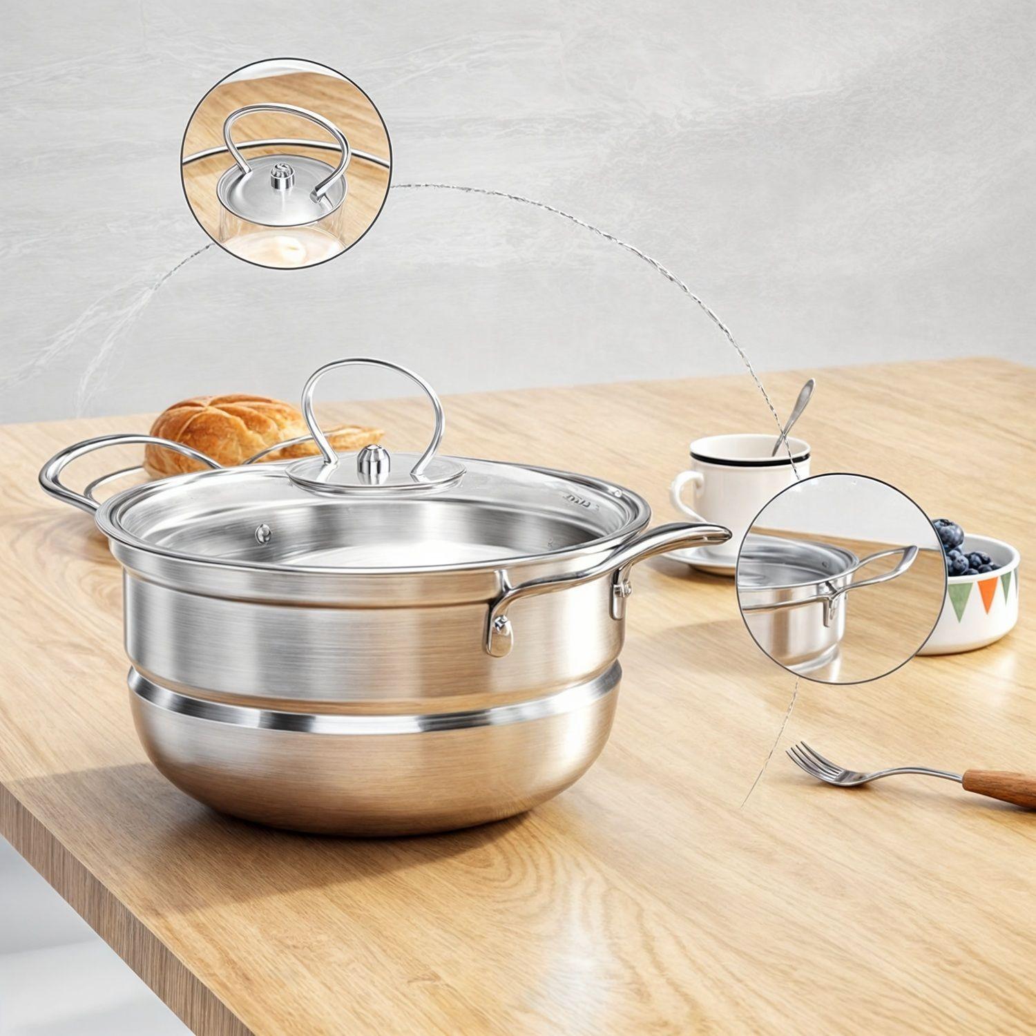 Bateria de ollas juego de olla acero inox 10 piezas-6