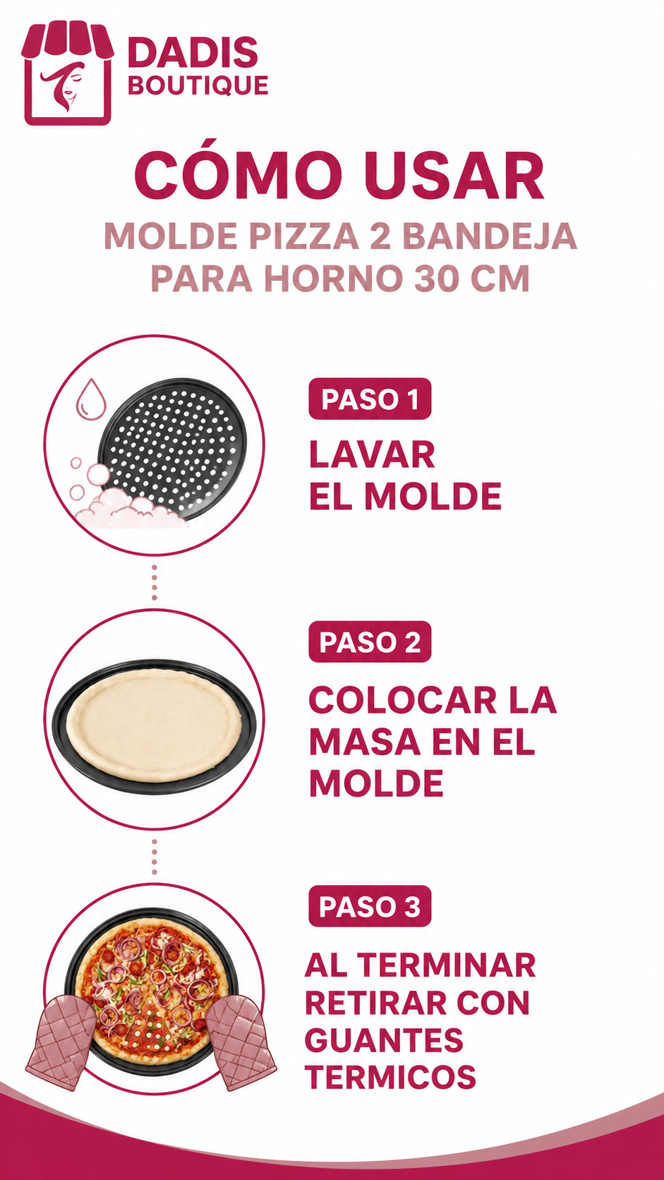 Molde Pizza 2 Bandeja Pizza Para Horno 30 Cm-1