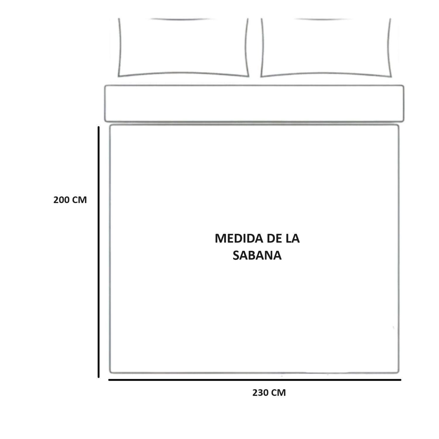 sabanas de 2 plazas de polar, 4 piezas con diseño-1