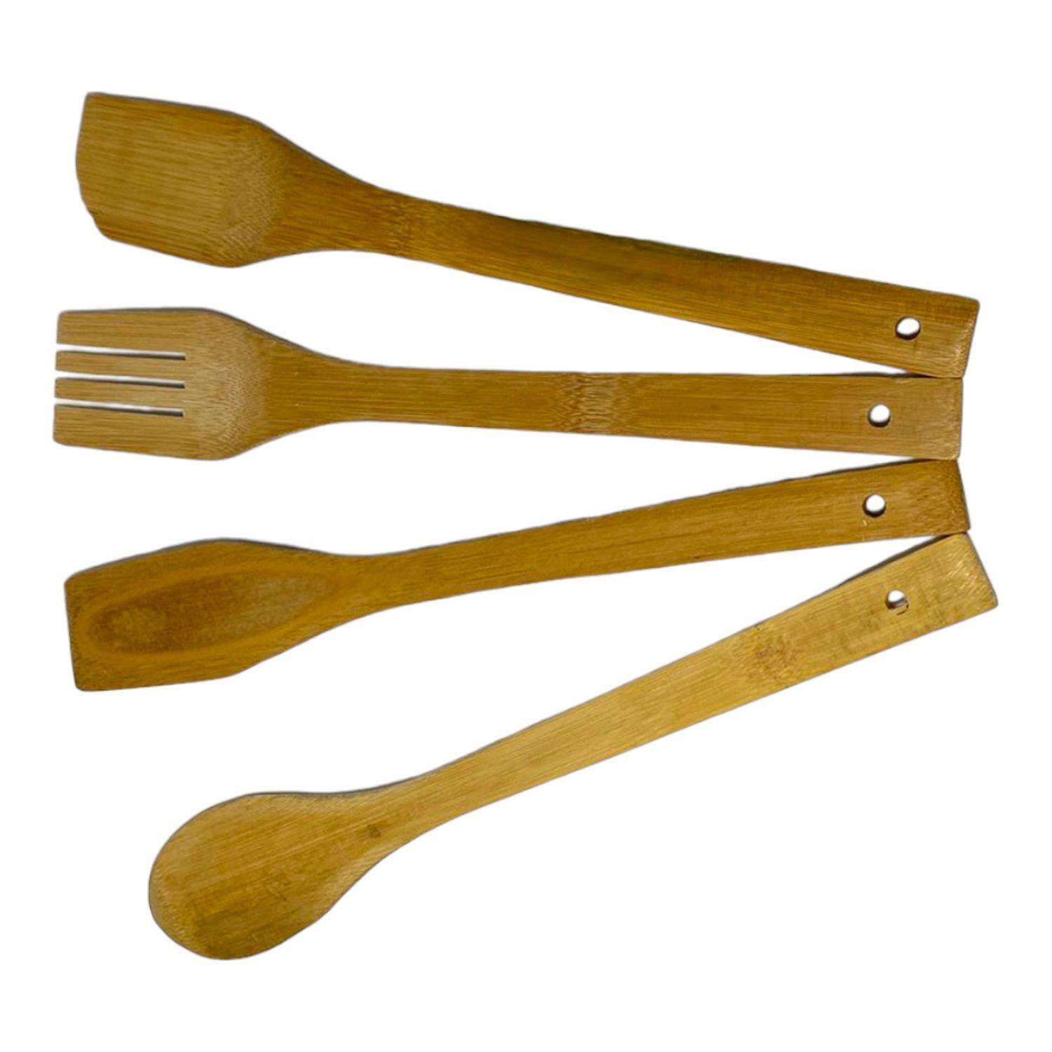 Kit 5 utencilios de cocina mezquino madera-5