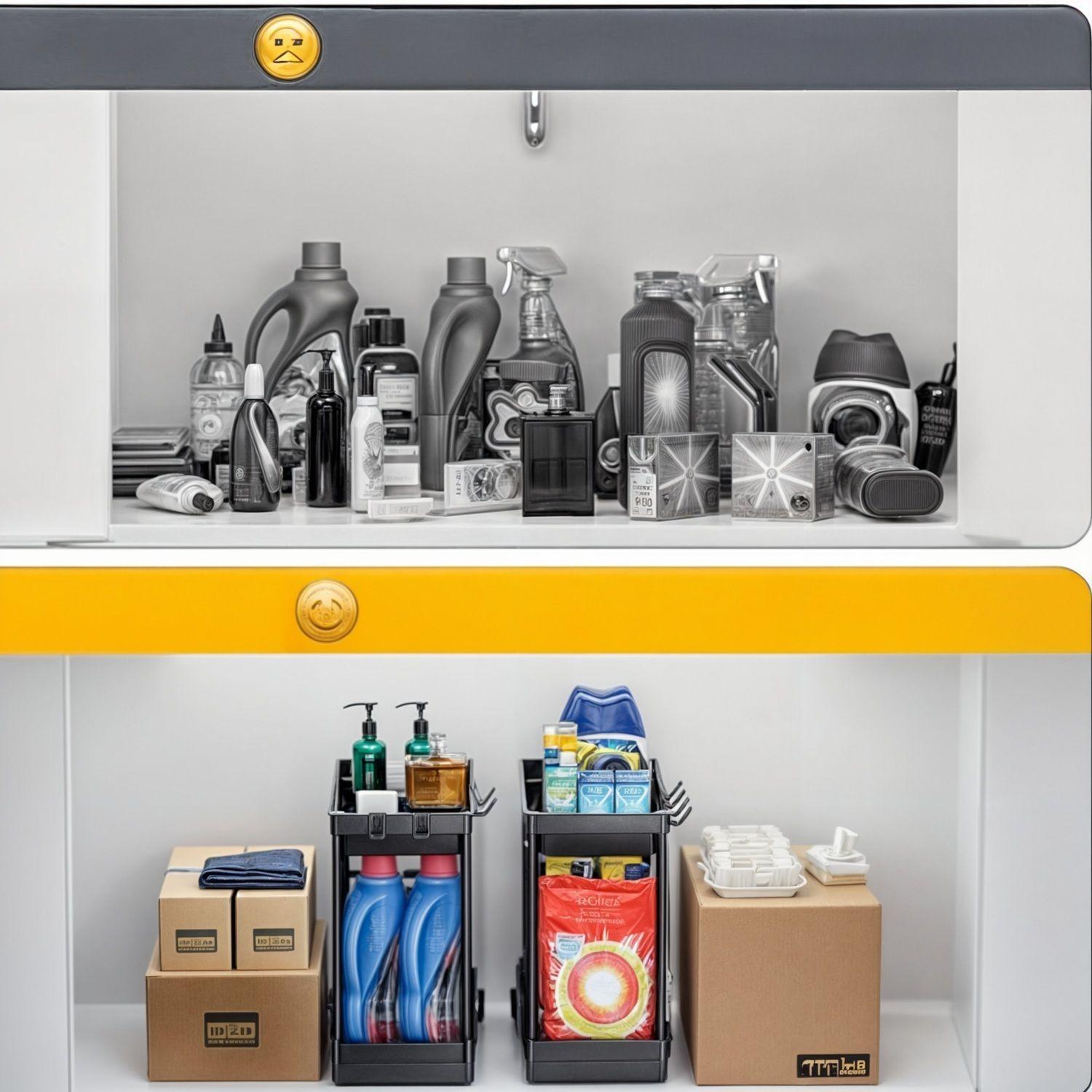 organizador extraible cocina repisa extensible 2 niveles-4