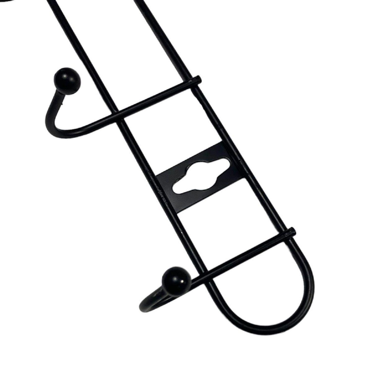 colgador perchero aluminio de pared para toalla ropa-3
