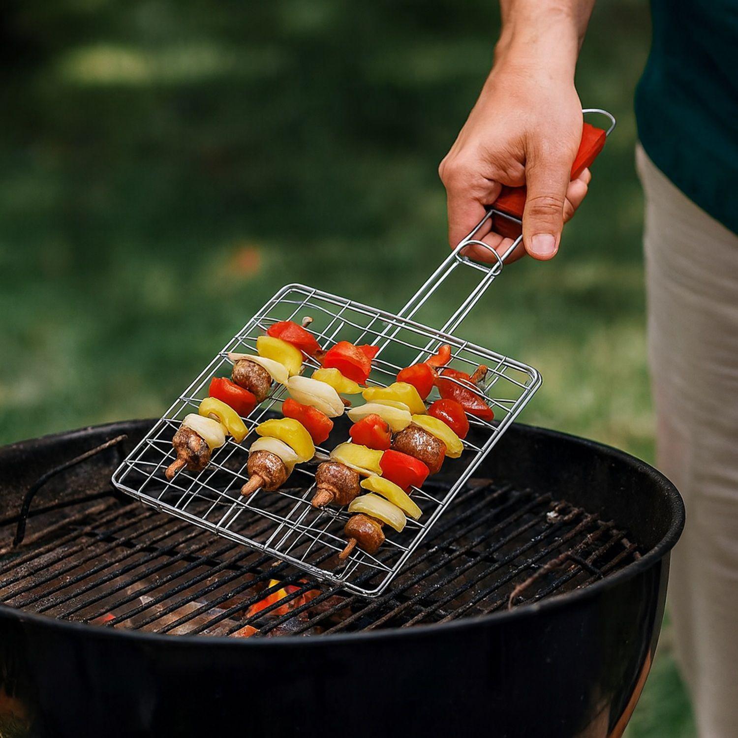 Tostador parrillero malla plegable tostador parrilla  23cm-3