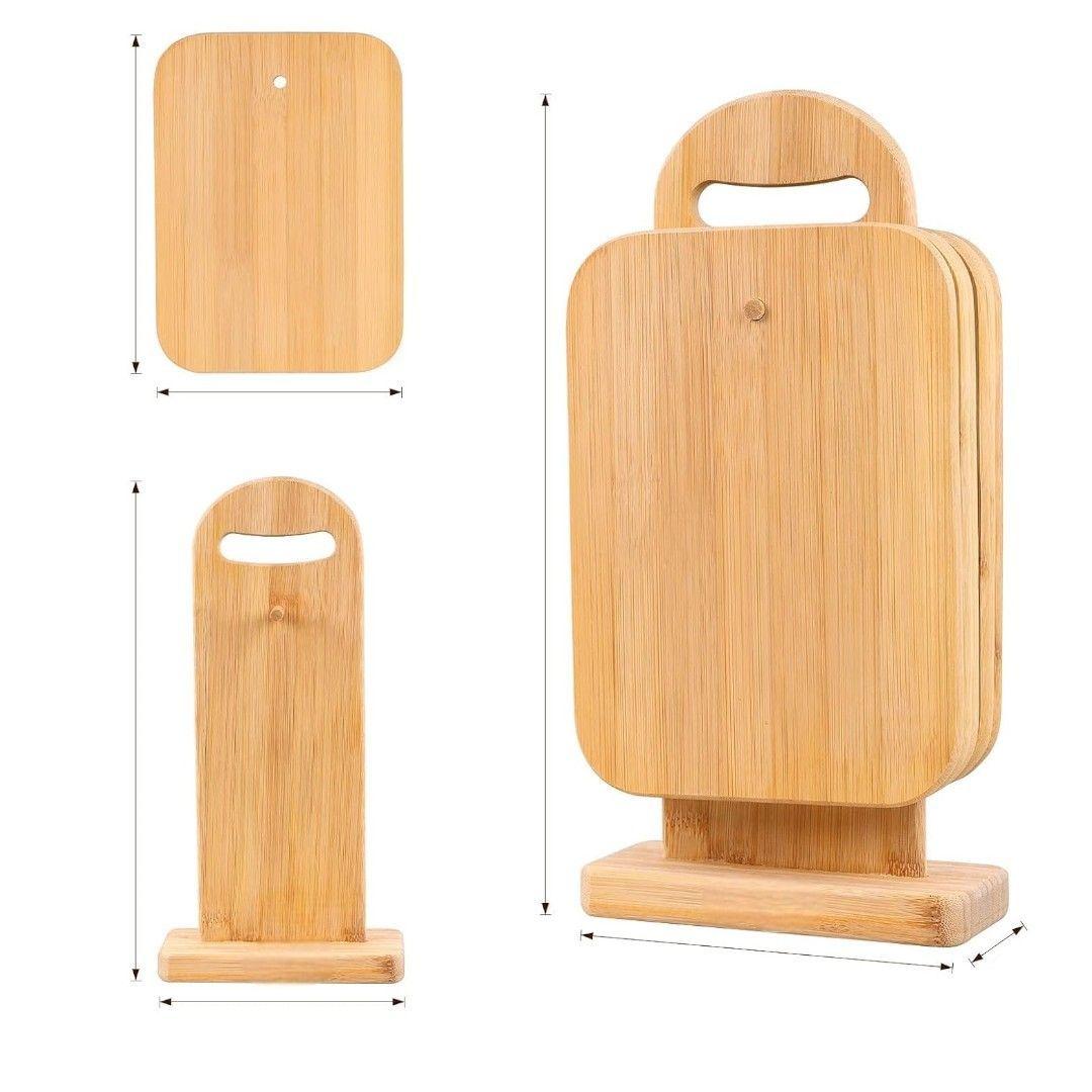 tablas de picoteo set 4 tablas cortar tabla cortar bambu-4