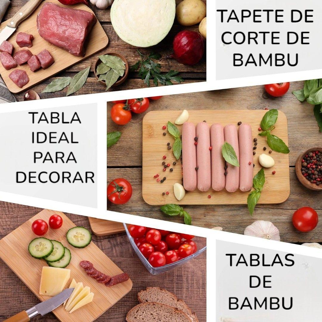 tablas de picoteo set 4 tablas cortar tabla cortar bambu-7
