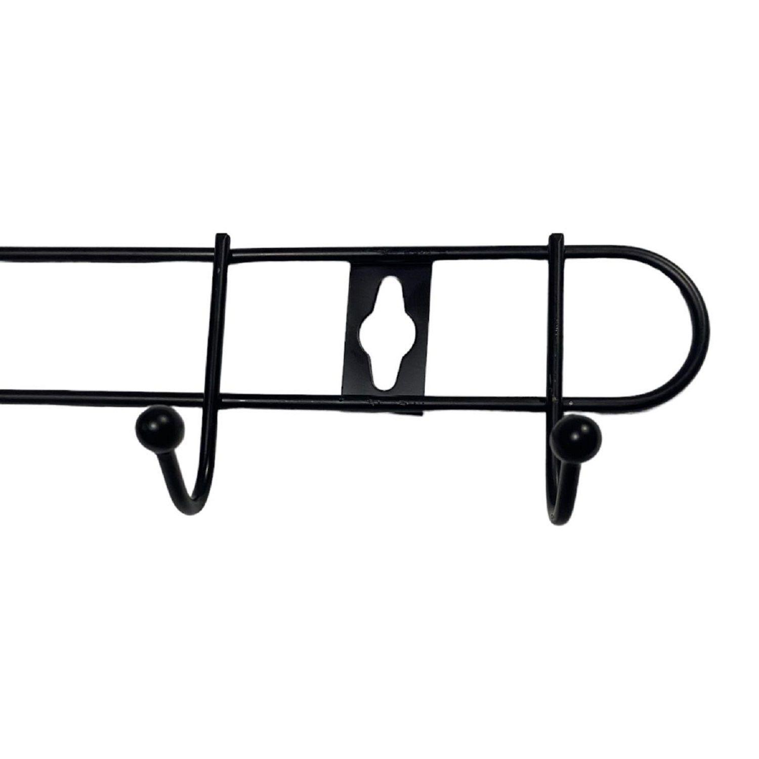 2 colgador perchero aluminio de pared para toalla ropa-2