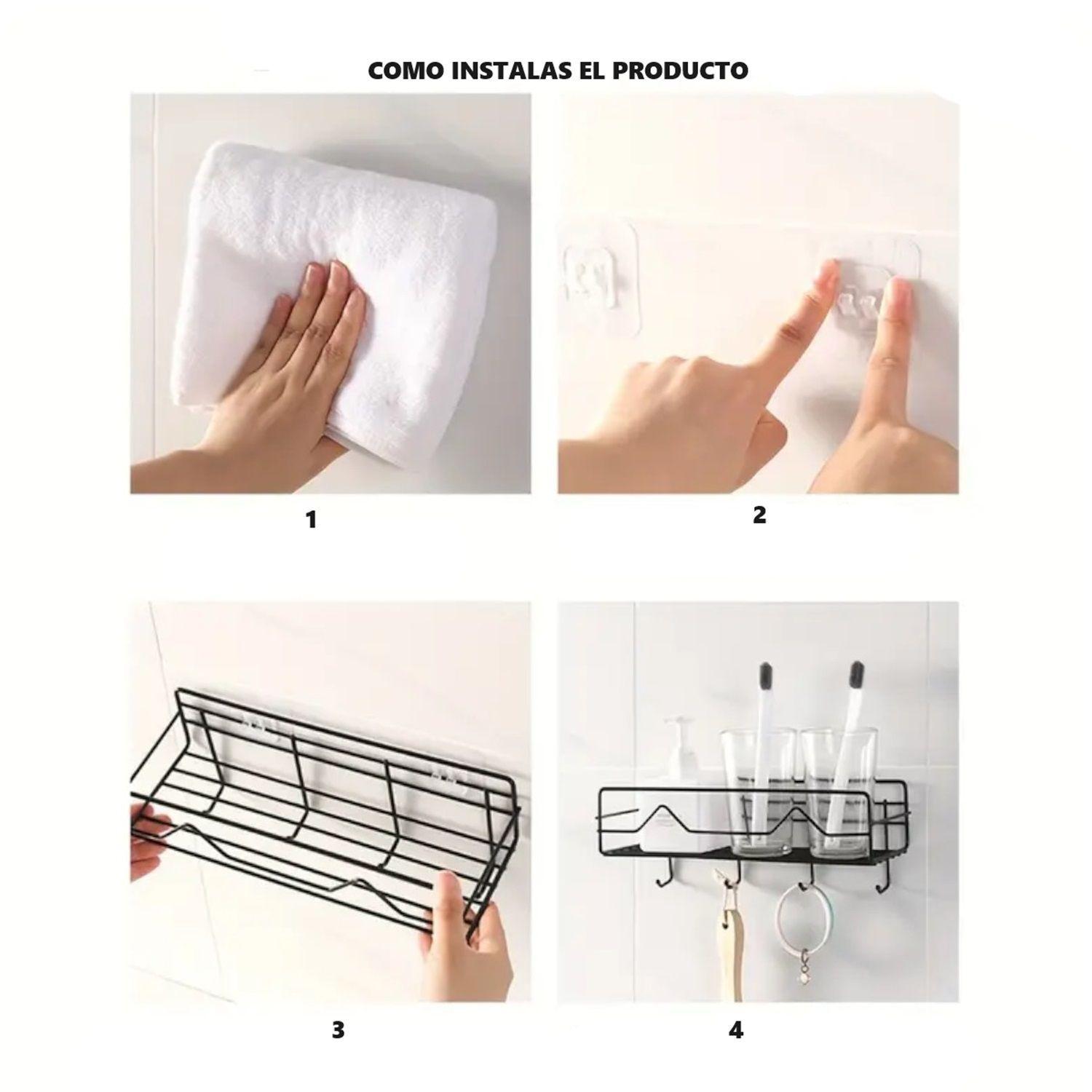 Organizador ducha cocina repisa ducha accesorios para baño chico-2
