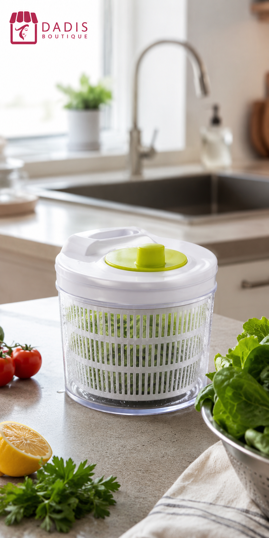 Centrifuga De Verduras Secador De Lechuga Secador 3lts-3