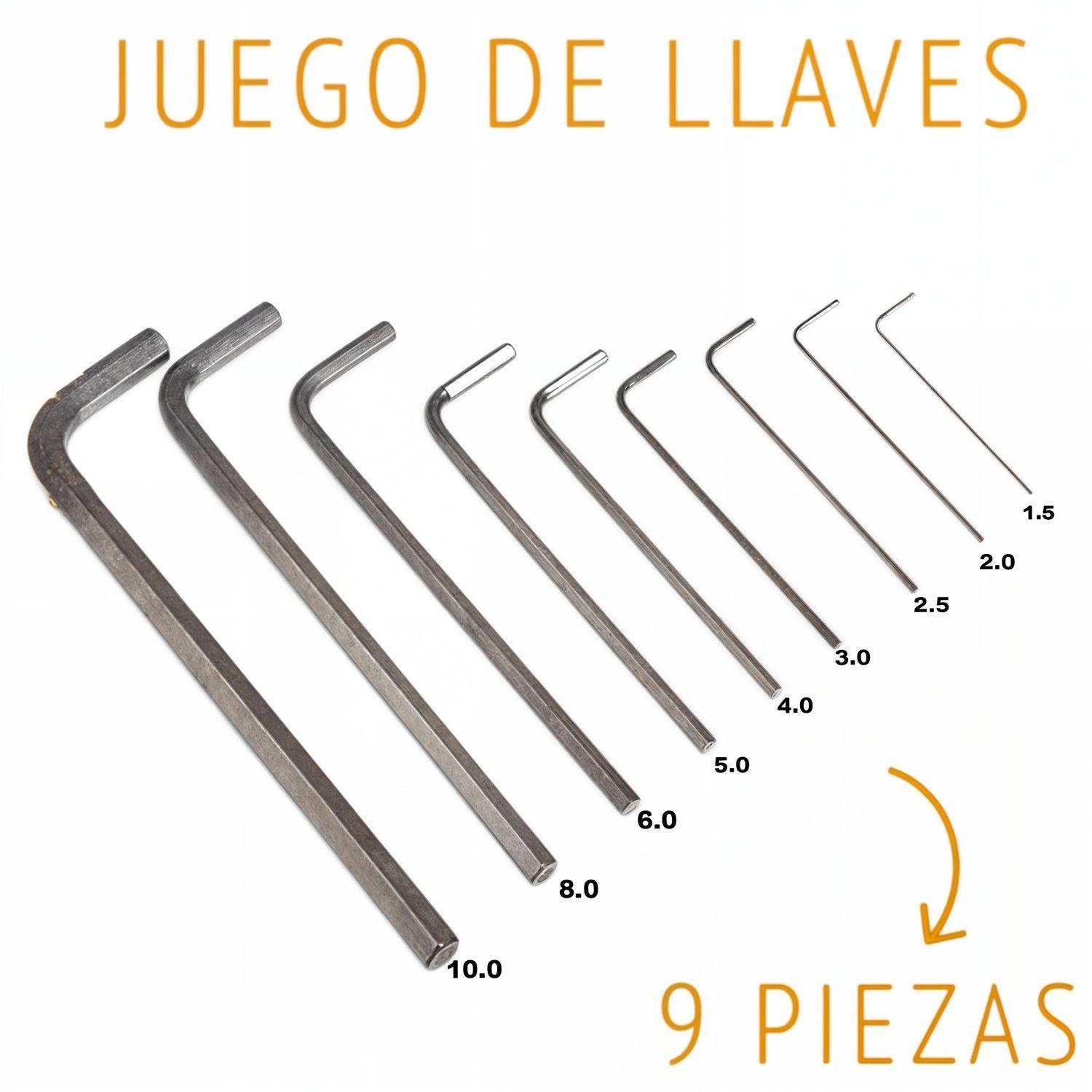 LLAVE ALLEN JUEGO DE LLAVE ALLEN 9 PIEZAS MM ACERO-1