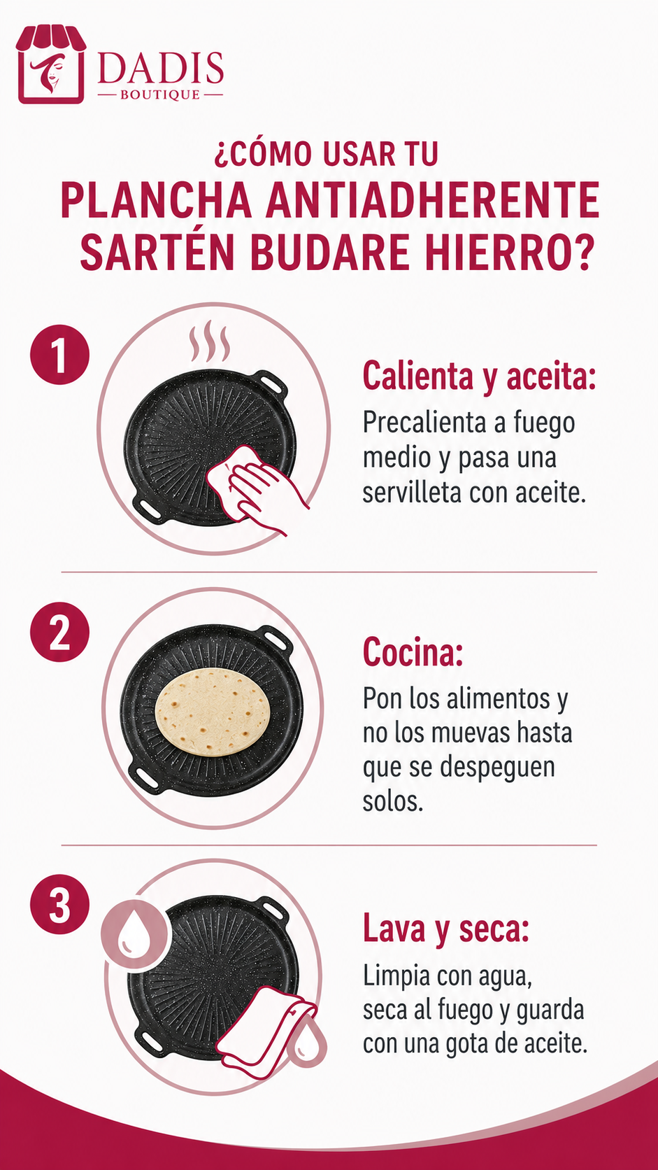 Plancha Antiadherente Sarten Budare Sartenes Hierro-3