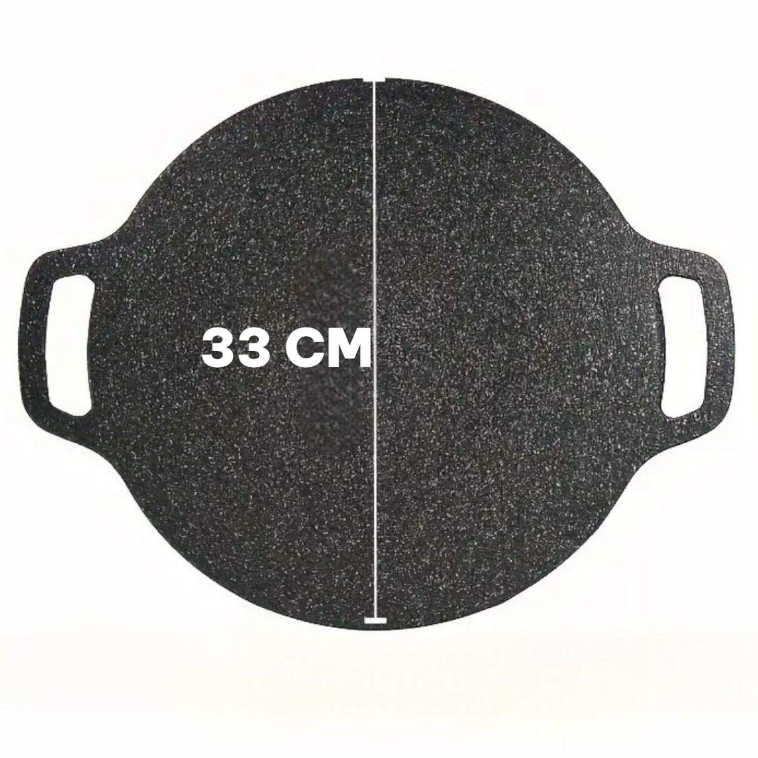 Plancha antiadherente sarten budare sartenes hierro 34CM-2