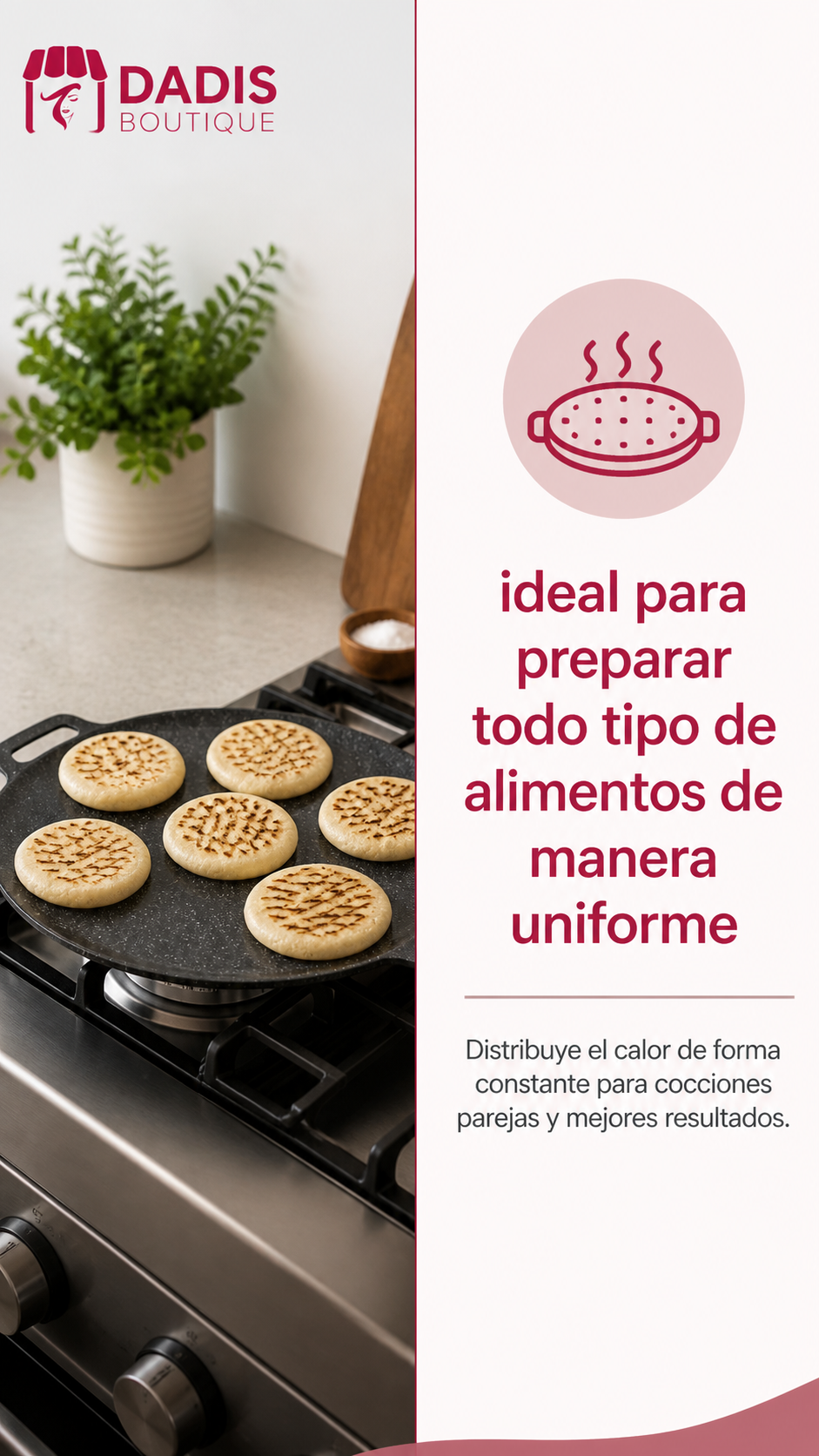 Plancha Antiadherente Sarten Budare Sartenes Hierro 34cm-3