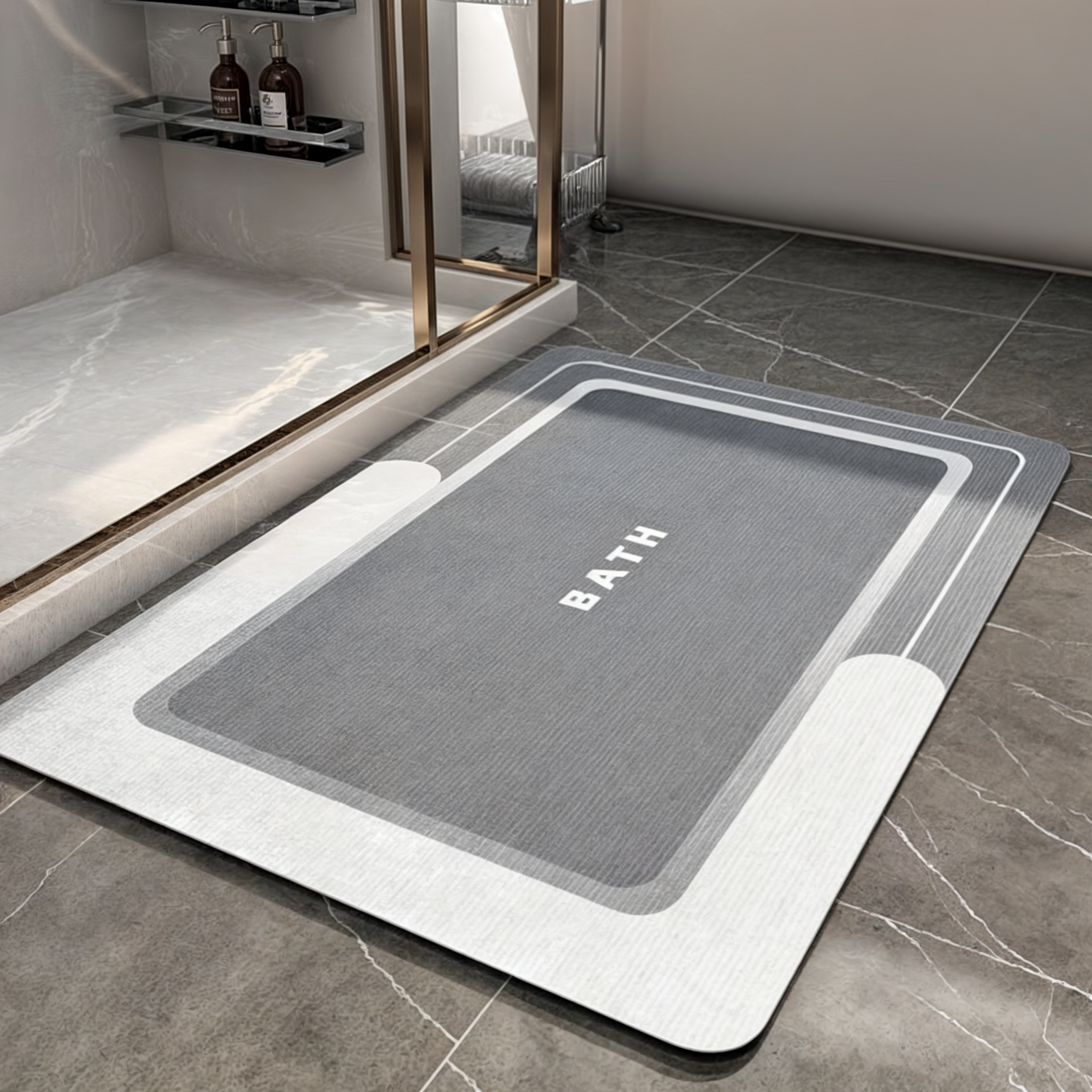 Alfombras para baño bajada de baño super absorbente 118X39-5