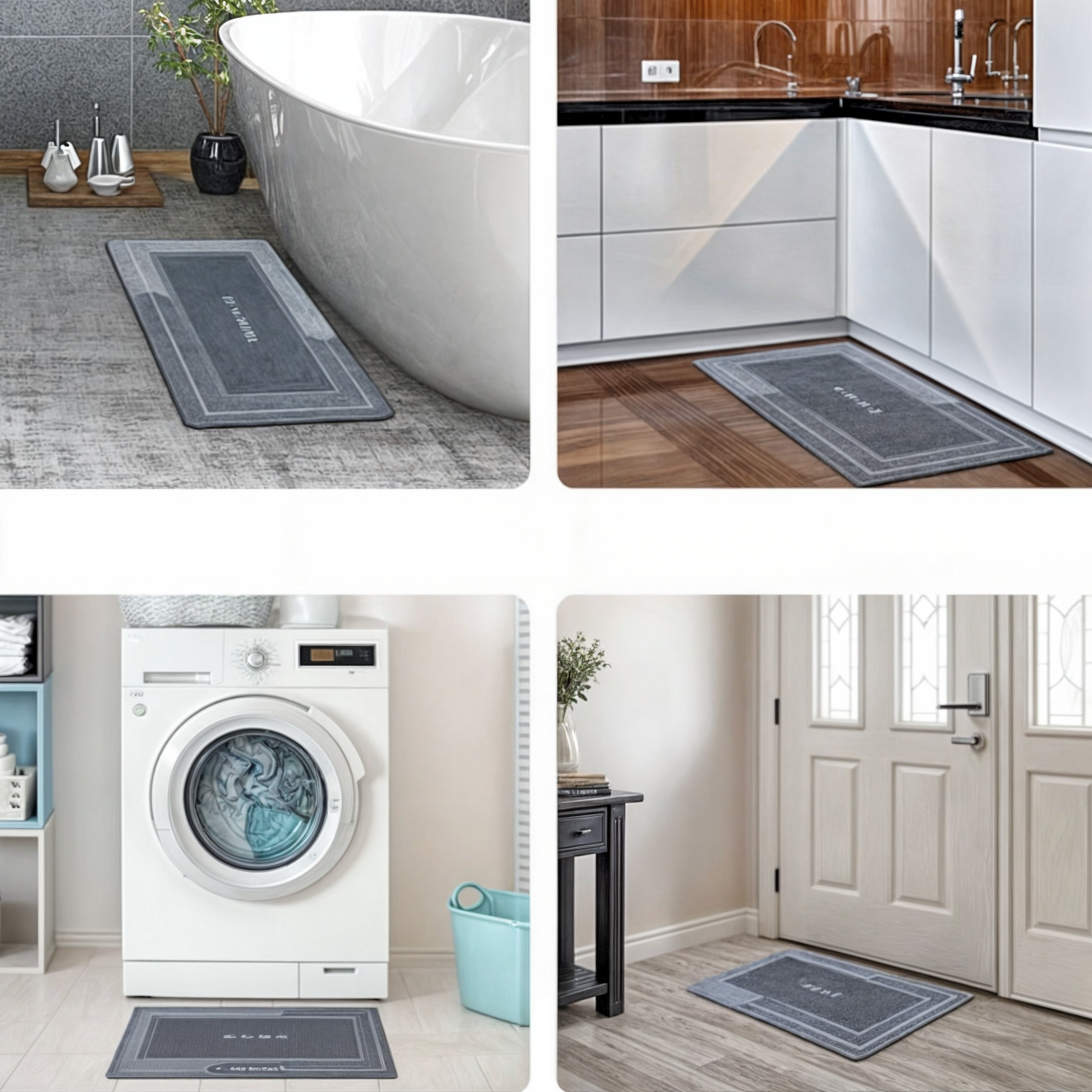 Alfombras para baño bajada de baño super absorbente 118X39-6