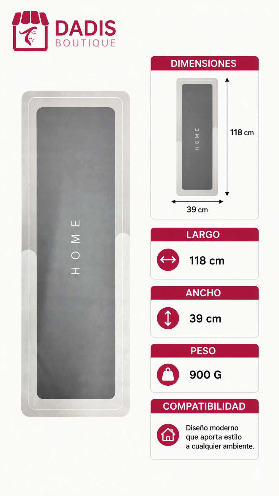 Alfombras Para Baño Bajada De Bano Super Absorbente 118x39-3
