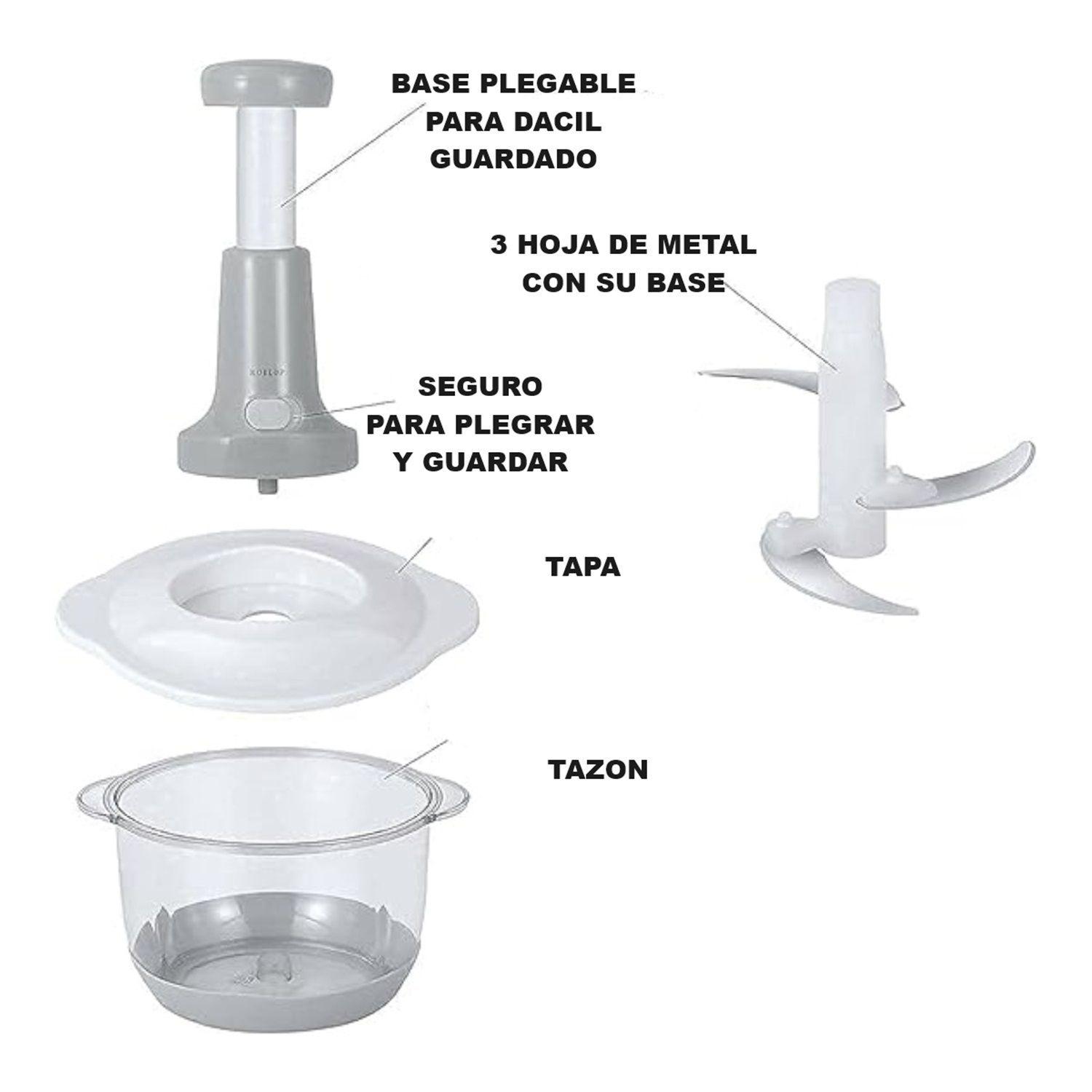 PICADOR DE VERDURAS MANUAL CORTADOR DE CEBOLLA 2 LITROS-2