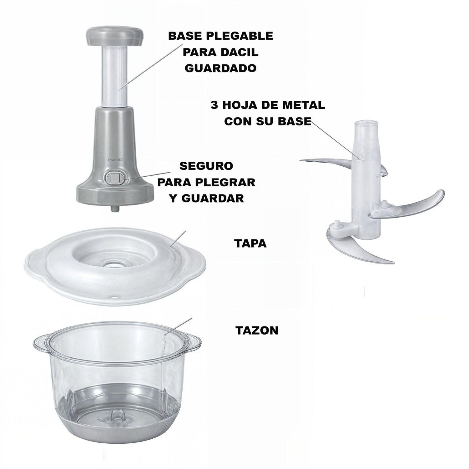 PICADOR DE VERDURAS MANUAL CORTADOR DE CEBOLLA 2 LITROS-3
