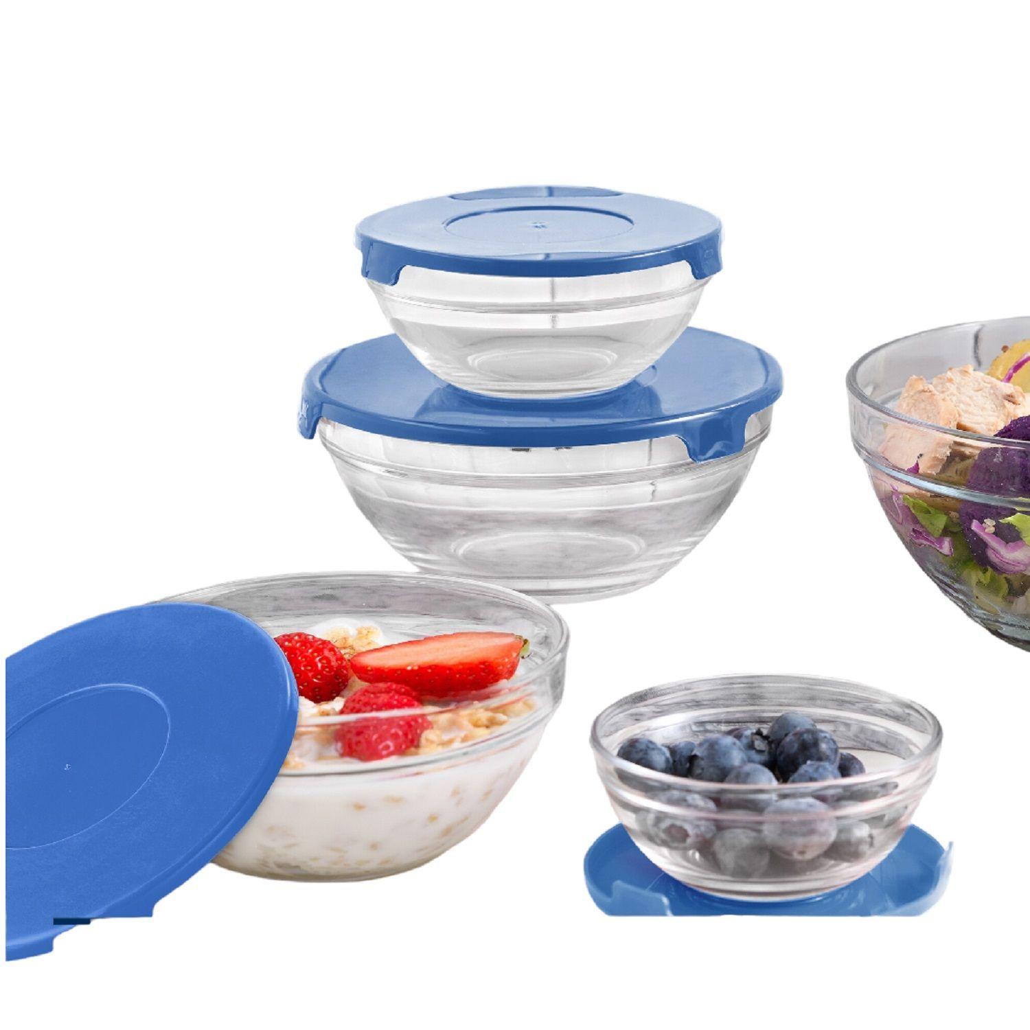 Set 5 Bowl vidrio pocillo fuentes vidrio -7