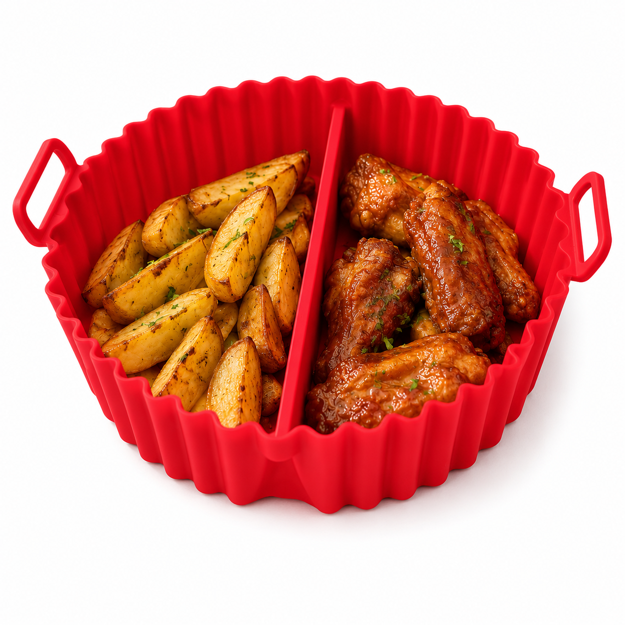 Forro Silicona Para Airfryer Freidora Silicona Con Division-0