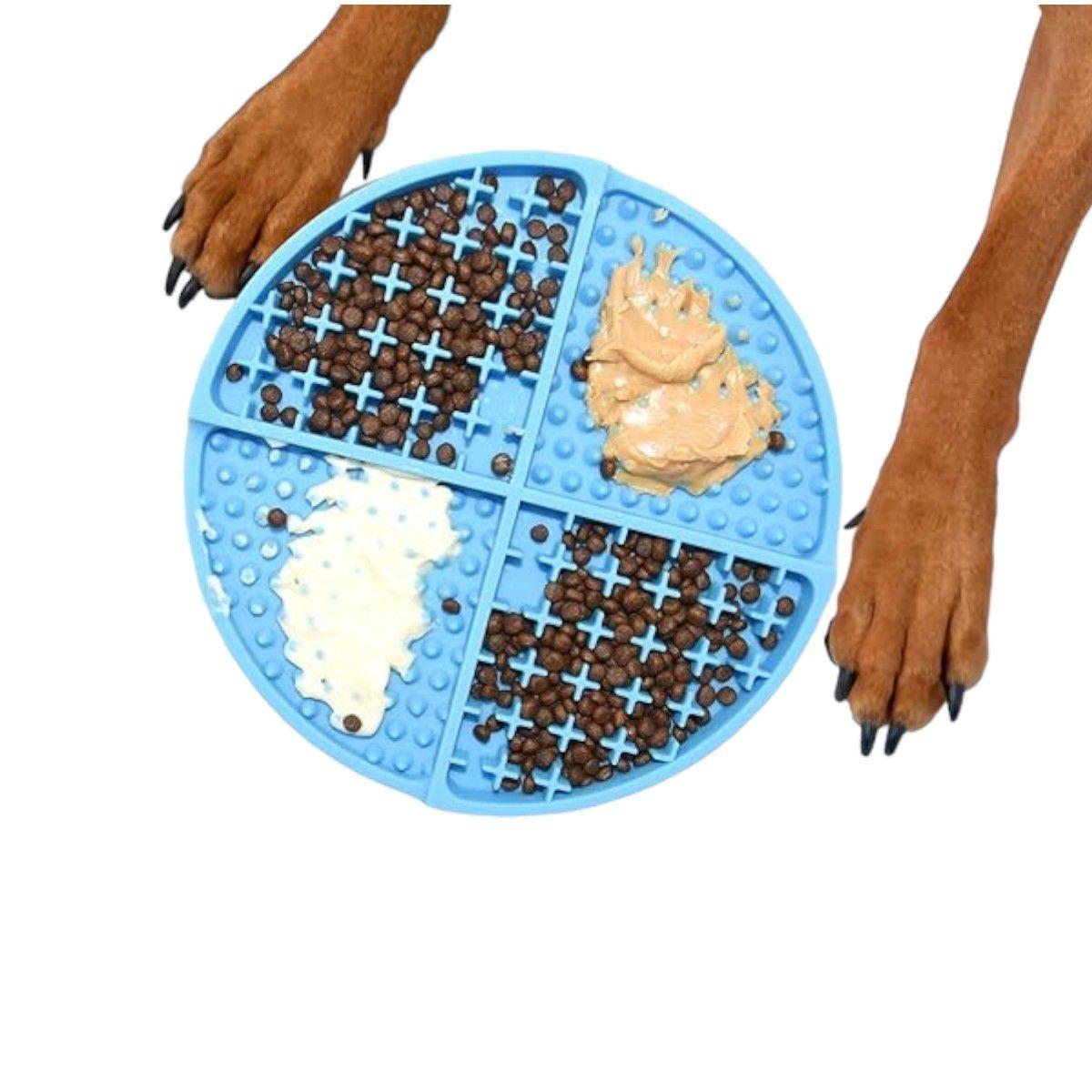 Alfombrilla comedero perro gato plato anti ansiedad silicona-0