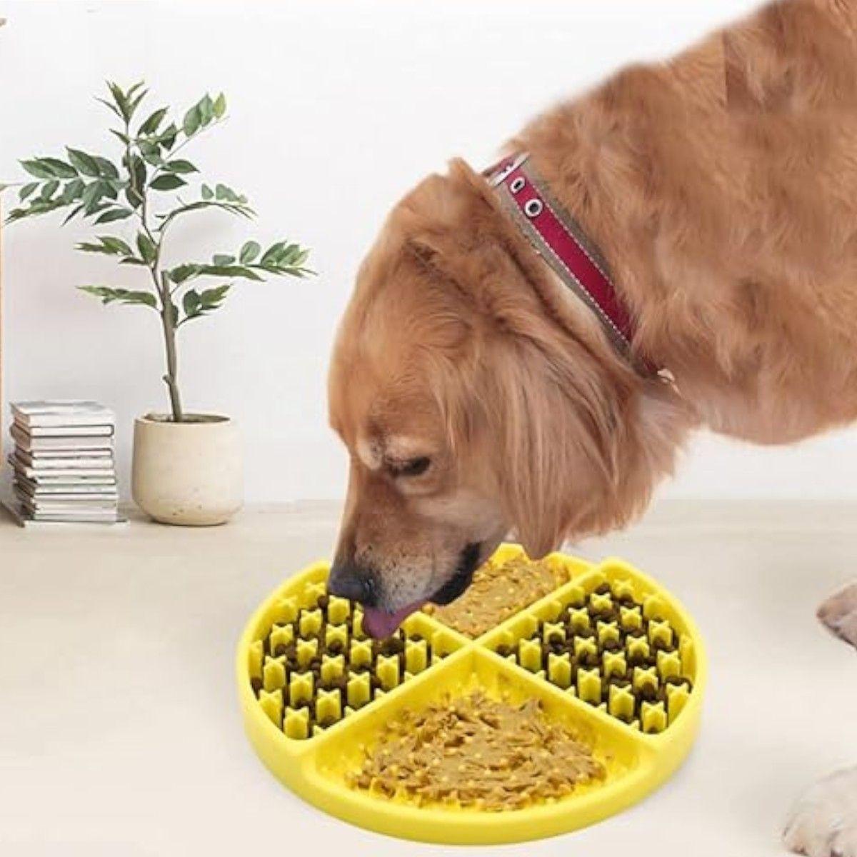 Alfombrilla comedero perro gato plato anti ansiedad silicona-4