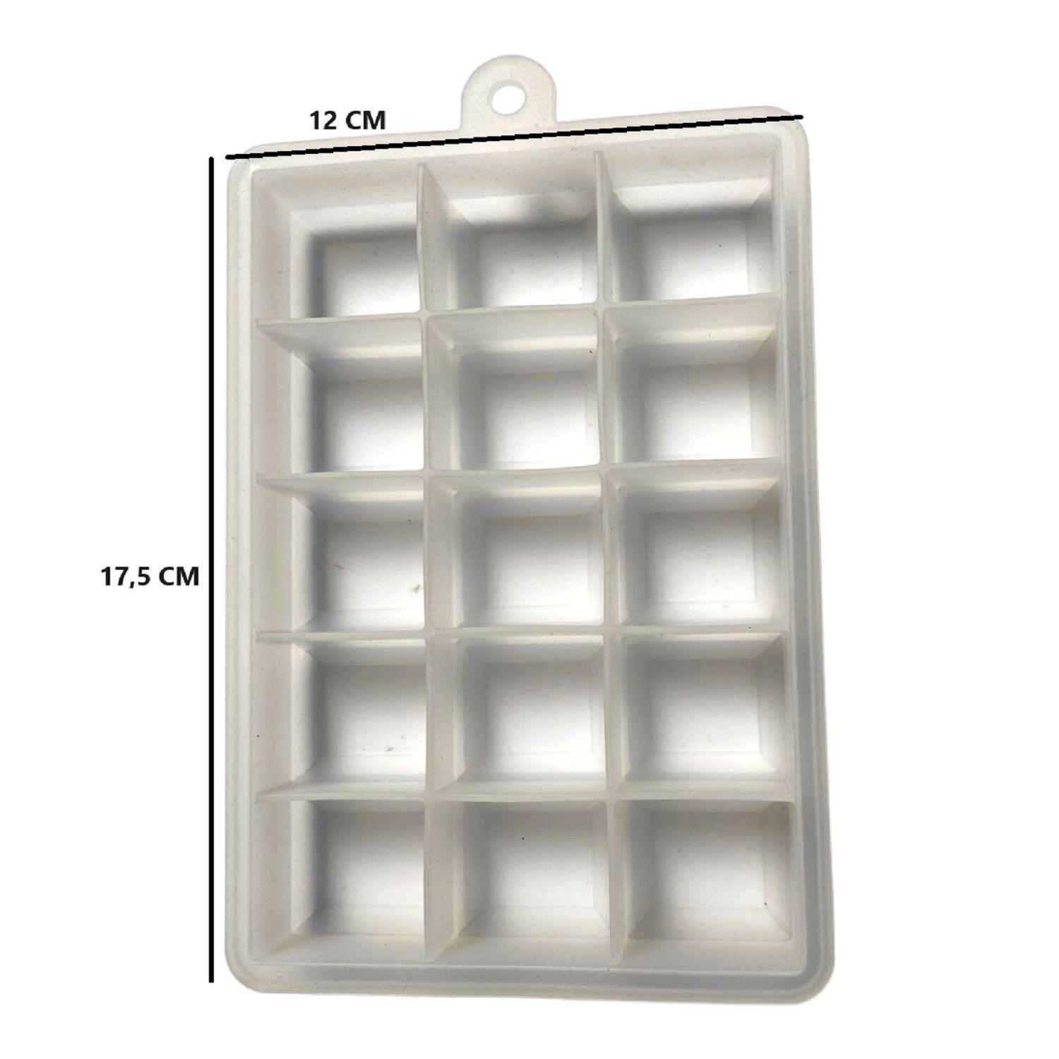 cubetas hielo cubeta hielo silicona cubetera cuadrada -2