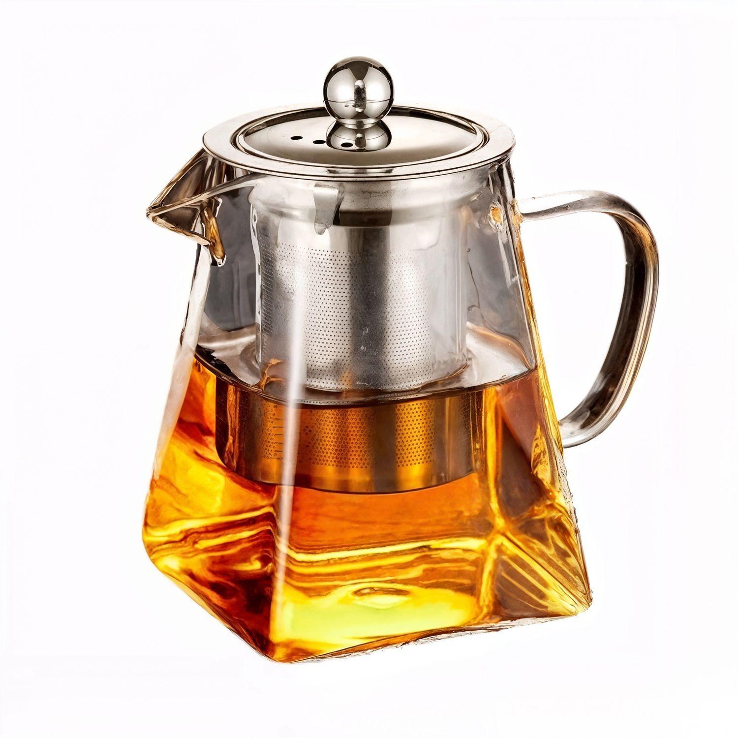 tetera infusor tetera vidrio tetera te infusor inox 950 ml-0