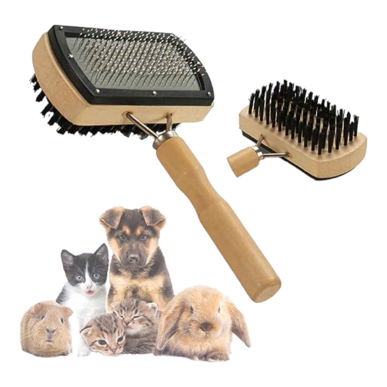 Peine para perros cepillo para perros cerdas metal-2