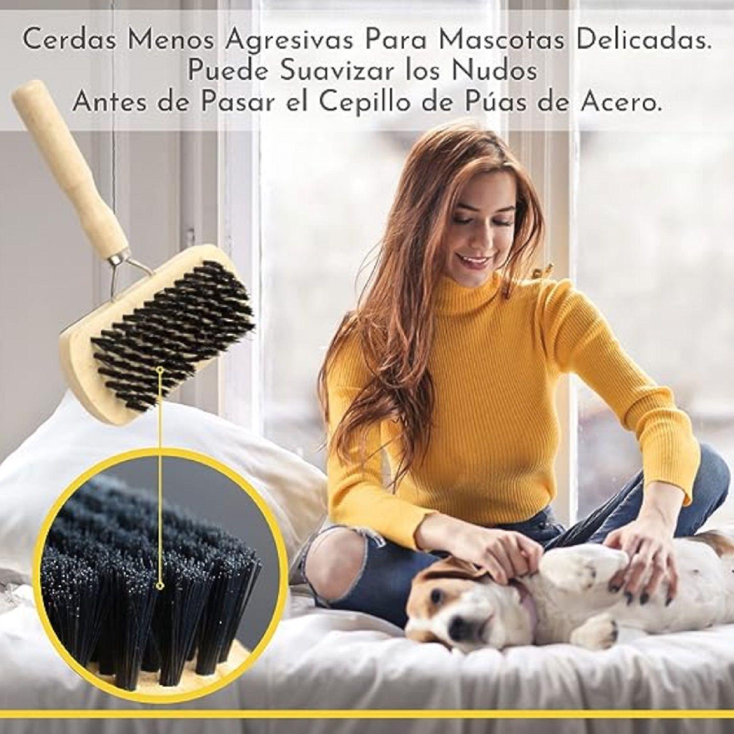 Peine para perros cepillo para perros cerdas metal-4