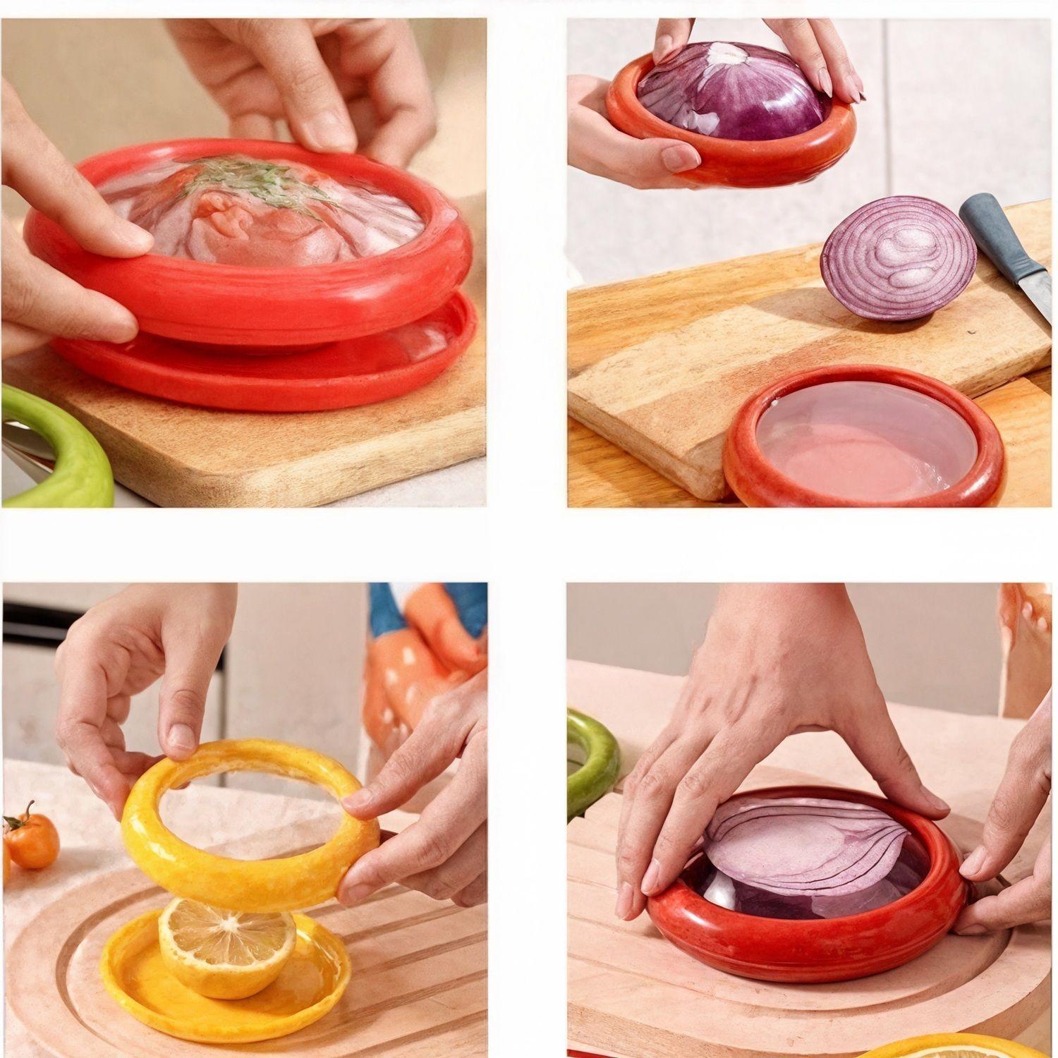 contenedor alimento contenedores herméticos refrigerador TOMATE-5