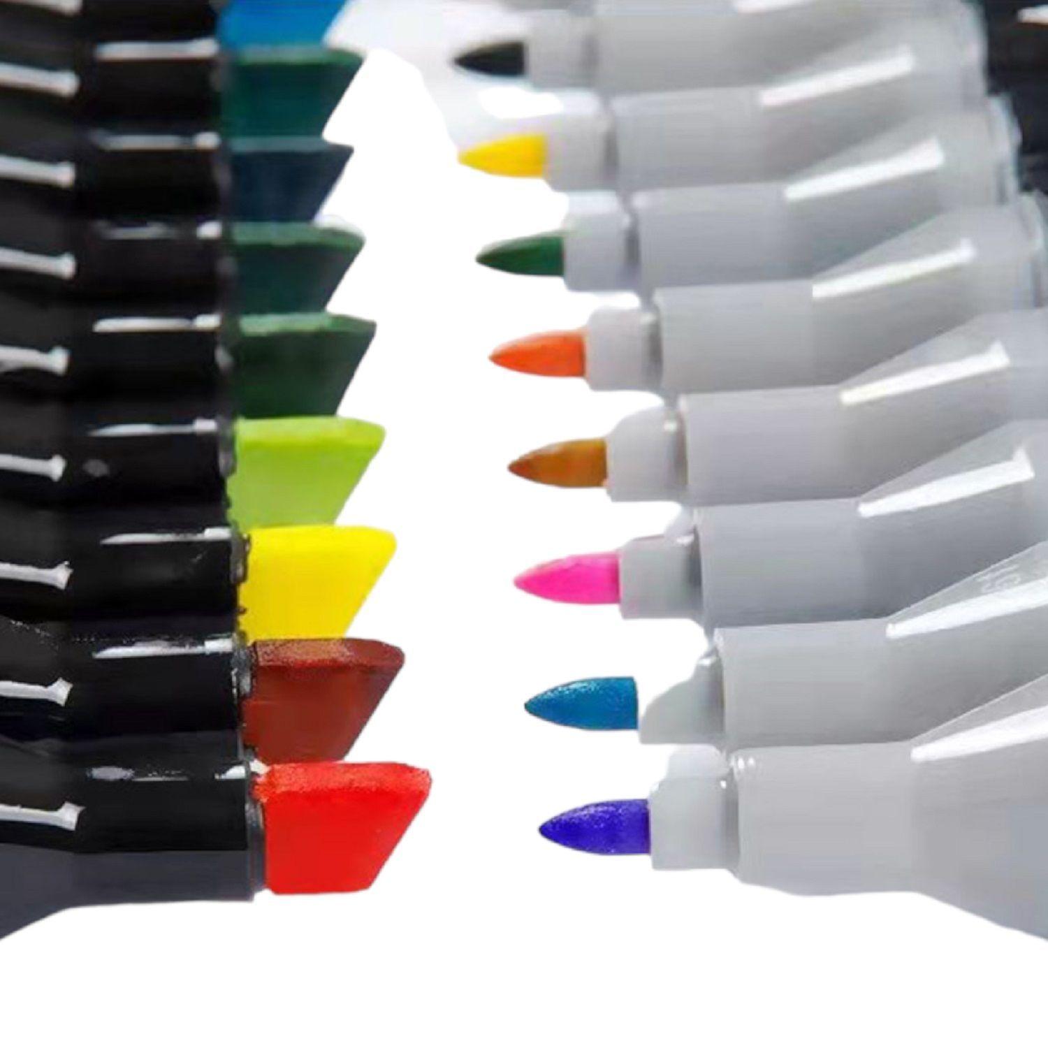 48 plumones para pintar lapices de colores marcadores doble-1