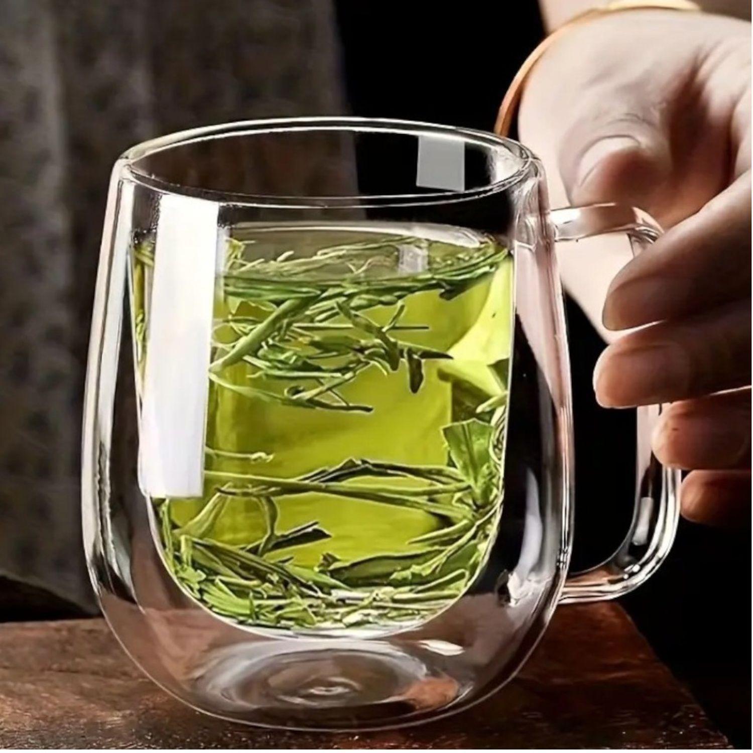 pack 2 tazas para café latte taza doble vidrio menaje 300ml-3