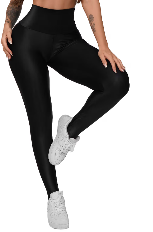 Calza Deportiva Essencial Efecto Cuero Letsgym-0