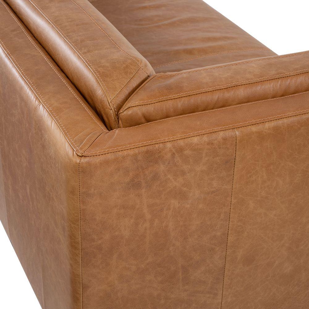 Sofa de Cuero 3c Neel Camel-8