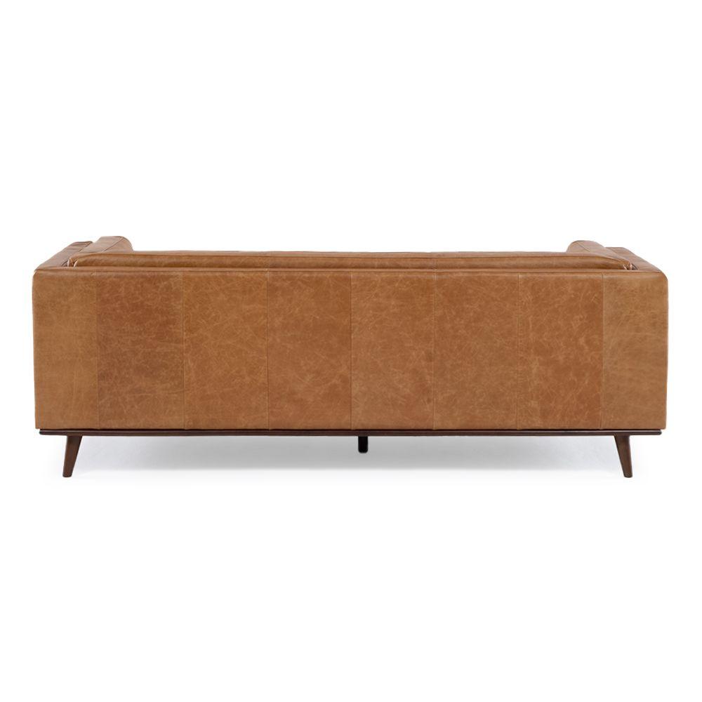Sofa de Cuero 3c Neel Camel-3