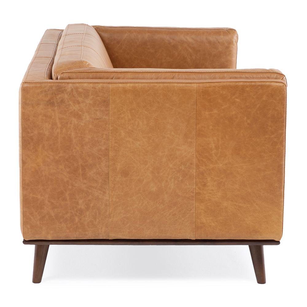 Sofa de Cuero 3c Neel Camel-4