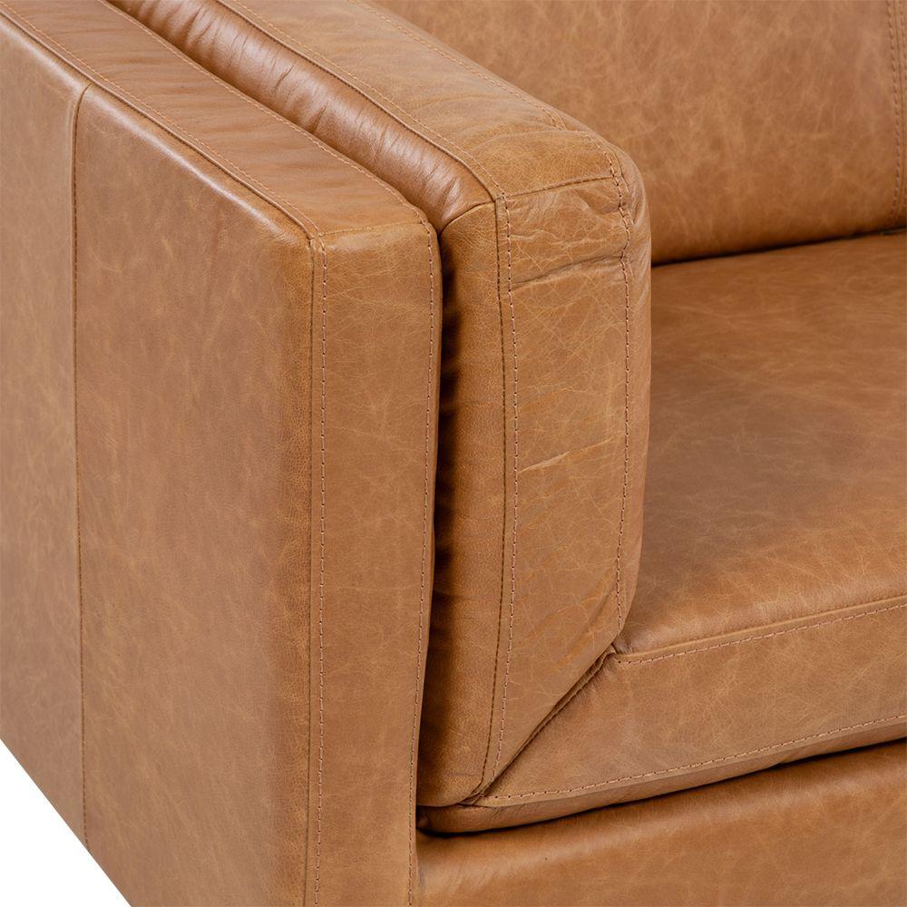 Sofa de Cuero 3c Neel Camel-7